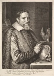 Portret Johannesa Neyena, generała zakonu franciszkanów, ambasadora w Trewirze, wyd. 1608